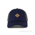 Casquette de camionneur à 6 panneaux avec logo personnalisé en relief